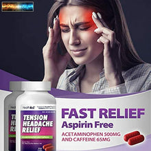 이미지를 갤러리 뷰어에 로드 , HealthA2Z Tension Headache Relief, Aspirin Free, Compare to Excedrin Active Ingr
