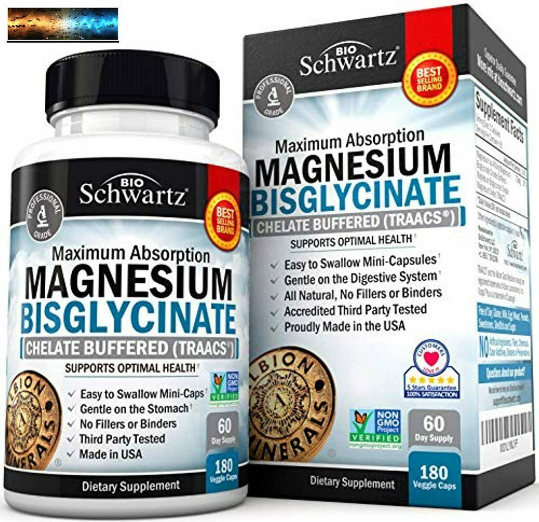 Magnesium Bisglycinat 100% Chelat Nicht Effekt Maximal Absorbierung &