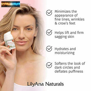 LilyAna Naturals Crema Ojos - 2-Month Suministro - Hecho En Eeuu ,para Oscuro Ci