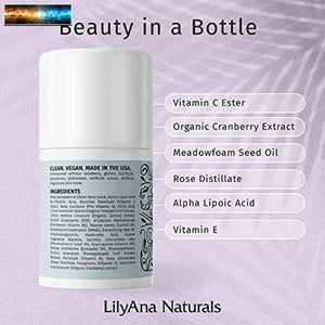 LilyAna Naturals Gesicht Feuchtigkeitscreme - Hergestellt IN USA,Creme für Damen