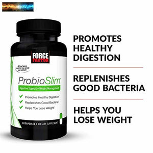 Probioslim Probiotique Et Perte de Poids Supplément pour Femmes Hommes Avec