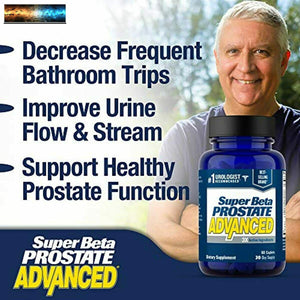 Super Beta Prostate Advanced Prostate Supplement for Men – Reduce Bathroom Tri