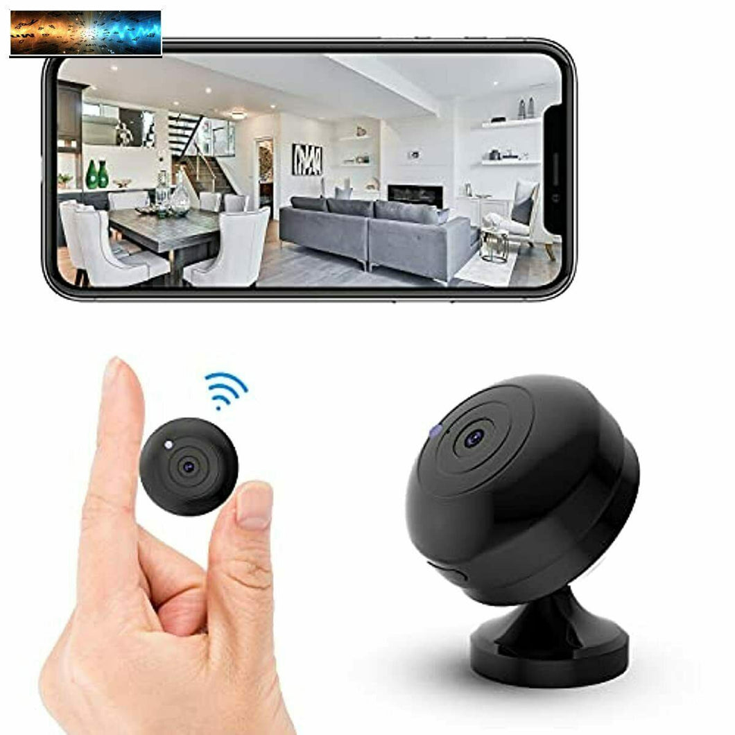 FECOMI Mini Spy Camera WiFi Hidden Cam 1080P Small Portable Wireless Nanny Cam w