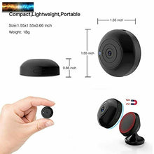 Charger l&#39;image dans la galerie, FECOMI Mini Spy Camera WiFi Hidden Cam 1080P Small Portable Wireless Nanny Cam w
