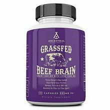이미지를 갤러리 뷰어에 로드 , Ancestral Supplements Grass Fed Brain (with Liver) Memory Health 500 mg 180 Caps
