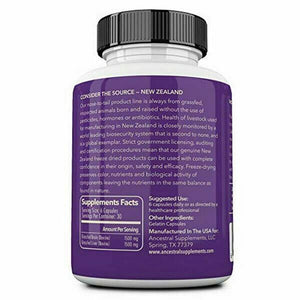 Ancestral Supplements Grass Fed Brain (with Liver) Memory Health 500 mg 180 Caps