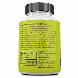 Ancestral Supplements Grass Fed Pancreas Digestive, 500 mg 180 Caps