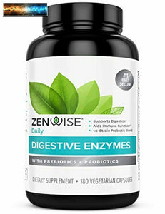 Zenwise Health Digestive Enzymes Plus Prebiotics & Probiotics Supplement, 180 Se