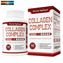 Load image into Gallery viewer, Premium Multi Collagen Peptides Capsules (Types I, II, III, V, X) - Anti-Aging,
