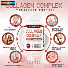 Load image into Gallery viewer, Premium Multi Collagen Peptides Capsules (Types I, II, III, V, X) - Anti-Aging,
