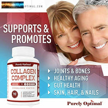 Load image into Gallery viewer, Premium Multi Collagen Peptides Capsules (Types I, II, III, V, X) - Anti-Aging,
