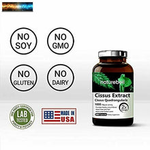 Carica l&#39;immagine nel visualizzatore di Gallery, NatureBell Cissus Quadrangularis Capsules, 1000mg Per Serving, 180 Capsules, Pre
