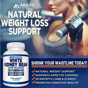 Arazo Nutrition White Kidney Bean Extract 100% Pure Carb Blocker 60 Cap