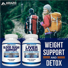 Load image into Gallery viewer, Arazo Nutrition Blood Sugar Support 20 Herbs &amp; Multivitamin 120 Caps
