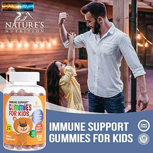 Kids Immune Support Gummies with Vitamin C, Echinacea and Zinc - Children's Supp