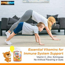 Load image into Gallery viewer, Kids Immune Support Gummies with Vitamin C, Echinacea and Zinc - Children&#39;s Supp
