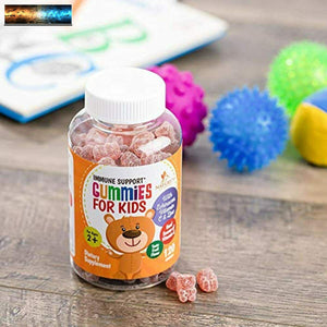 Kids Immune Support Gummies with Vitamin C, Echinacea and Zinc - Children's Supp