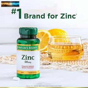 Nature's Bounty Zinc 50 mg Caplets 100 ct