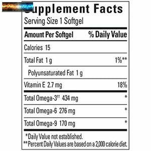 Nature Made Triple Omega 3-6-9, 150 Softgels Value Size, Omega Supplement For He