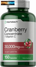 Cargar imagen en el visor de la galería, Horbaach Cranberry (30,000 mg) + Vitamin C 150 Capsules | Triple Strength Ultima
