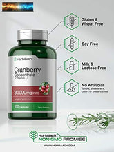 Cargar imagen en el visor de la galería, Horbaach Cranberry (30,000 mg) + Vitamin C 150 Capsules | Triple Strength Ultima
