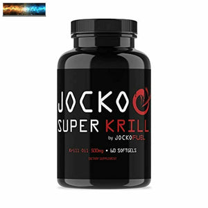 Jocko Super Krill Oil - 1000mg Serving - Pure Antarctic Krill - Astaxanthin, Ome