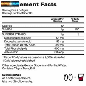 Antarctic Krill Oil - 1000 mg (Double Strength) Sustainably Sourced with 100% Tr