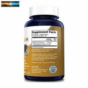 Colostrum 700 mg 180 Vegetarian Caps (Non-GMO & Gluten Free) Supports Healthy Im