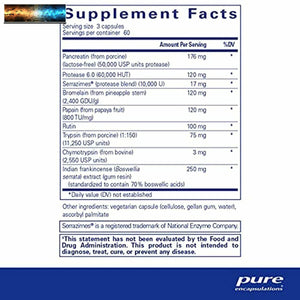 Pure Encapsulations Systemic Enzyme Complex | Supplement to Support Muscle, Join