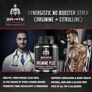 Dr. Emil's ARGININE Plus - L Arginine + L Citrulline - 2500 MG High Dose 90 Tabs