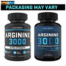 이미지를 갤러리 뷰어에 로드 , Maximum Strength L Arginine (3150mg) - Nitric Oxide Booster - L Arginine Supplem
