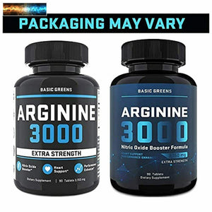 Maximum Strength L Arginine (3150mg) - Nitric Oxide Booster - L Arginine Supplem