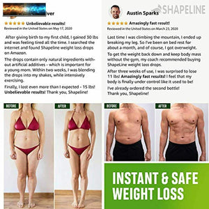 Weight Loss Drops - Appetite Suppressant for Women & Men - Made in The USA - Nat