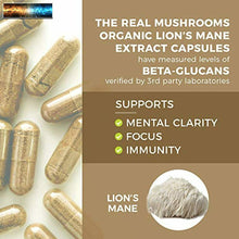 Load image into Gallery viewer, Lions Mane Mushroom Cognition Capsules (120 Capsules) Lions Mane Mushroom Powder
