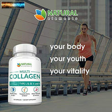 Load image into Gallery viewer, Multi Collagen Protein Capsules - 180 Collagen Capsules - Type I, II, III, V, X
