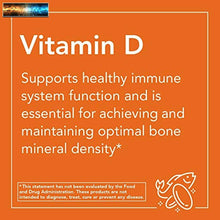 Cargar imagen en el visor de la galería, Now Foods Supplements Vitamin D3 5000 IU High Potency Structural Support Softgel
