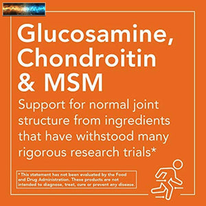 NOW Supplements, Glucosamine & Chondroitin with MSM, Joint Health, Mobility and