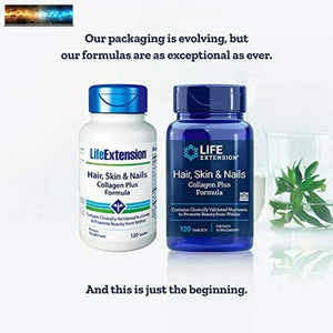 Life Extension Hair, Skin & Nails Collagen Plus Formula Packed with Clinically S