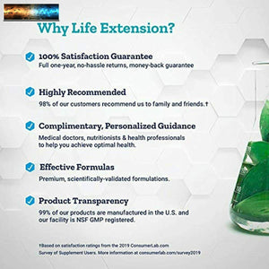 Life Extension Hair, Skin & Nails Collagen Plus Formula Packed with Clinically S