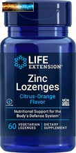 Load image into Gallery viewer, Life Extension Zinc Lozenges (Natural Citrus-Orange Flavor), 60 Vegetarian Capsu
