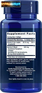 Life Extension Gamma E Mixed Tocopherols & Tocotrienols - Complete Spectrum of V