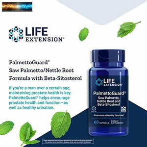 Life Extension PalmettoGuard Saw Palmetto/Nettle Root Formula with Beta-Sitoster