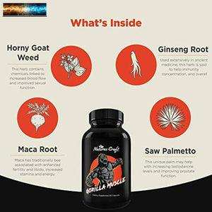 Testosterone Booster for Men - Natural Testosterone Booster for Men with Horny G