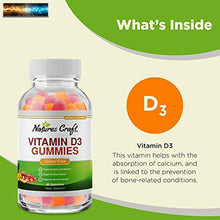 Load image into Gallery viewer, Vitamin D3 Immune Support Gummies - Vitamin D 2000 IU Adult Gummy Vitamins for B
