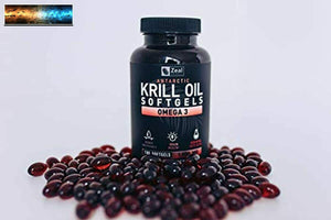 Pure Antarctic Krill Oil 1000mg (180 Softgels) 3 Month Supply Omega 3 Krill Oil