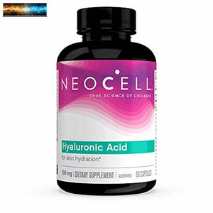 NeoCell Hyaluronic Acid, Daily Hydration for Skin Hydration & Suppleness, 100mg