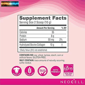 NeoCell Super Collagen Peptides Powder, 14 Ounces, Non-GMO, Grass Fed, Paleo Fri