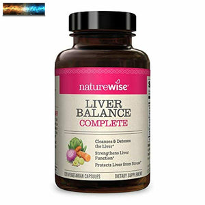 NatureWise Liver Detox Cleanse Supplement (60 servings) Triple Repair Formula wi