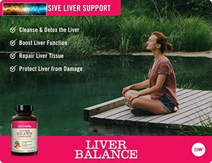 NatureWise Liver Detox Cleanse Supplement (60 servings) Triple Repair Formula wi