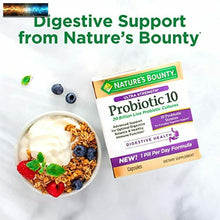 Load image into Gallery viewer, Probiotic, for Occasional Gas and Bloating Dietary Formula by Nature&#39;s Bounty, D
